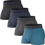 [Pair of Thieves] Soft Cotton Mens Trunks Underwear Pack (4 Pack) - Tagless Mens Underwear Trunks