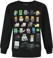 [Minecraft] Sprites Boy's Black Sweatshirt