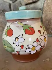 Mint Ursula Hargens Studio Pottery Lidded Earthenware Jar