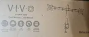 VIVO STAND-V002 Dual Monitor Desk Mount - Black- NEW