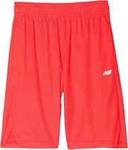 [New Balance] Boy's Performance Honeycomb Mesh Shorts (Big Kids) Energy Red SM (8 Big Kid)