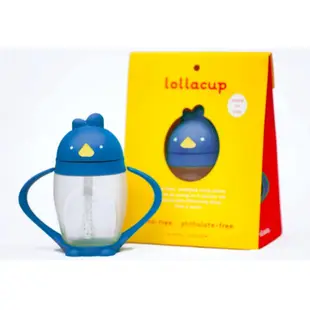 Lollaland 美國 可愛造型小雞杯 - 吸管學習杯/ 海底雞 / 藍色 296ml