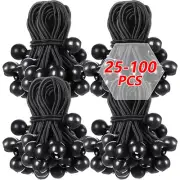25/50/100 6/9" Ball Bungee Cord Tarp Bungee Tie Down Strap Bungi Canopy Straps
