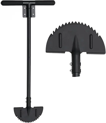 Manual Lawn Edger Tool, 36-Inch Steel Half Moon Border Edger