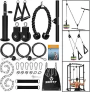 SERTT Weight Cable Pulley System Gym, Upgraded Cable Pulley Attachments for Gy