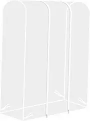 Zerodeko Transparent Clothes Rack Protector Cover Modern Dustproof Garment Storage Bag for Single Rod Double Rod Easy Installation Design