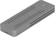 M.2 NVME SATA SSD Enclosure, 10Gbps USB 3.2 Type C Solid State Drive Enclosure, Up to 4TB Max Capacity, M.2 NVME SATA SSD Enclosure Adapter Support 2230 2242 2260 2280 SSDs