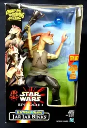 12" Jar Jar Binks Electronic Talking Action Figure New 1999 Star Wars Amricons