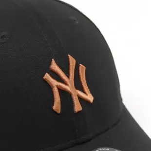 【NEW ERA】棒球帽 MLB 黑 橘 940帽型 NY 可調式頭圍 紐約洋基 帽子 老帽(NE13956976)