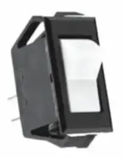 ss1219-bg "v" rocker switch spst momentary (on)-off 15a ss1219bg selecta switch