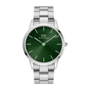 Daniel Wellington Iconic Link Emerald 40 Silver & Green Watch