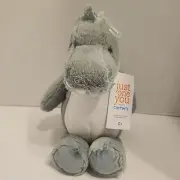 Carters Just One You Green White Dinosaur Ribbed Plush Lovey 68163 NWT