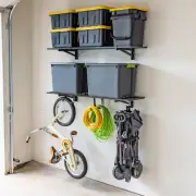 Heavy-Duty Garage Wall Mounted Shelves, 1' X 4' Wall Mount Storage Shelf with Ho