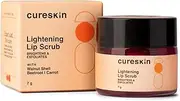 Cureskin Lightening Lip Scrub For Men And Women Exfoliate Brighten With Walnut Shell Powder, Pink 7 G Pack Of 1