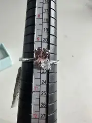 R.S. Covenant Sterling Silver Ring With Pink CZ Size 10