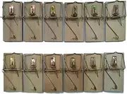 Mouse Trap TIANFENG Wooden, 12 Pack Mouse Traps, Mouse Trap That Work, Wooden Mouse Trap, Washable & Reusable Rat and Mice Bait Catcher for Indoor and Outdoor Use