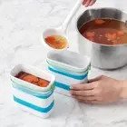 Freezer Food Block Maker, Meal Prep Bag Container to Freeze Leftovers and Soup