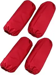 Obuyke 2 Pairs Waterproof Oversleeve Cooking Arm Covers Aprons for Adults Arm Sleeve Painting Sleeves Sleeve Covers Cleaning Work Gloves Oilproof Oversleeve Protection Red Black Suit Miss