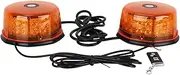 Car Truck Ceiling Light Flash Warning Light Strong Magnet LED One Tow Two Roof Flash Warning Engineering Light 12V24V