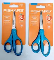 2 - Fiskars 7" Scissors - School Scrapbook Craft Home - 2 PACK - Brand NEW