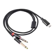 USB C To Dual 6.35Mm Audio Stereo Cable Type C To Dual 6.35Mm Audio Cord2138