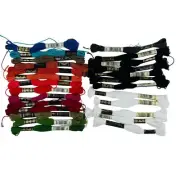 DMC Embroidery Floss - Lot Of 26 skeins - Assorted Colors Unused