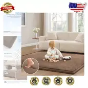 Soft Non-Slip Baby Play Mat 1.2" Thick Memory Foam Rug - 4’11” X 3’28”
