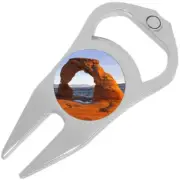 Delicate Arch Golf Ball Marker Divot Repair Tool Bottle Opener