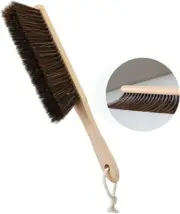 Wooden Handle Hand Broom Soft Bristle Dusting Brush for Bed Sofa Furniture Car C