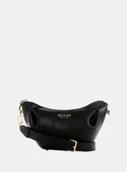GUESS Black Amorette Top Zip Shoulder Bag