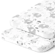 Bedside Sleeper Bassinet Sheets for 20x35 Inch Large Mattress Pad – Snuggly S...