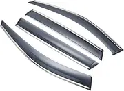 FUWKAIZS Compatible for Mercedes-Benz S-Class W222 2014-2019 Plastic Exterior Visor Vent Shades Window Sun Rain Guard Deflector 4pcs 2015 2016 2017