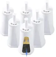 6Pack Replacement Water Filter Compatible with Breville Oracle Touch & Barista Touch Espresso Machine BES878/BESS920/BES980/BES990,Part #BES008WHT0NUC1