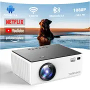 Mini Projector with Android TV 11.0, Smart Projector with Wifi and Bluetooth,...