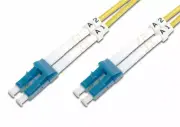 1M OS2 9/125 LC-LC DLX 2.8mm FIBRE OPTIC CABLE - YELLOW