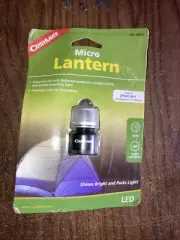 Coghlan's Micro Lantern Water Resistant Mini Tent LED Light Keychain Lamp w/Clip