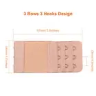 Comfort Fit Extenders 3-Row Hooks in Soft Colors for Bra Expansion