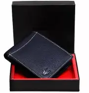 Leather Wallet for Men | Navy Mens Leather Wallet