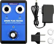 KDator Car Spark Plug Tester, Double Hole Automotive Engine Ignition Plug Analyzer 110V 220V for 12V Gasoline Vehicles, Spark Plug 0 to 6000rpm with 13MM Spark Plug Socket