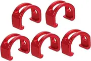 5Pcs Bike C Shaped Clamps Durable Housing Hose Guide Clips Wire Line Fixing Buckles for Road Folding Bikes Strong Reliable Support