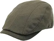 [WITHMOONS] Wool Newsboy Cap Flat Cap Ivy Golf Cabbie Hat Adjustable Hunting Hat LD31548