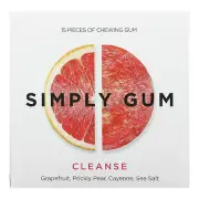 Chewing Gum, Cleanse, Grapefruit, Prickly Pear, Cayenne, Sea Salt, 15 Pieces