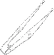 [LIFKOME] Decorative Body Chain Metal Pants Chain Geometric Pattern Trendy Fashion Accessory