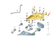 New Headlight Lamp Bracket Left For Audi Q7 10-15 V6 V8 4L0941613B
