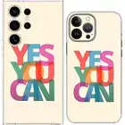 Yes You Can Words Motivation Quote Case Cover Silicone / Shockproof / MagSafe