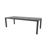 Deck Outdoor Concepts Lisbon Outdoor Aluminium Dining Ceramic Table In Charcoal 240x100 cm
