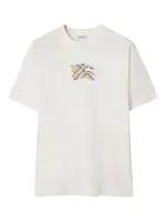 [Burberry London England] Burberry London England-T-Shirt Seth In Cotone Con Patch Ekd Check-Uomo L