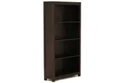CT Amsterdam Solid Mahogany Timber Wide Bookcase - Chocolate