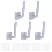 5 Pcs Hat Racks for Baseball Caps, Plastic Adhesive Hat Hooks Hat Hangers, Grey