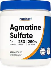 Nutricost Pure Agmatine Sulfate Powder - 250 Grams